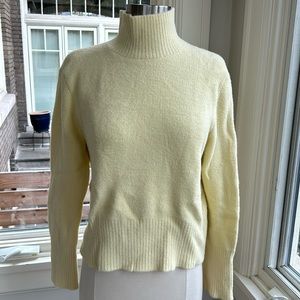 Zara pale yellow softest turtleneck sweater